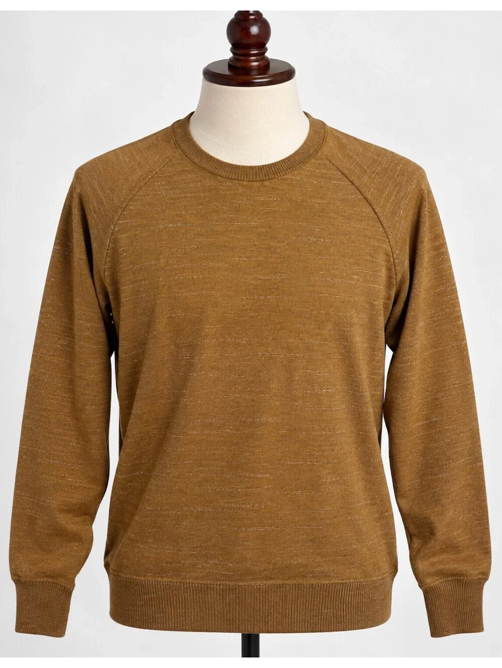 J.Crew Men's Large Cotton Crew Neck Sweater in Mustard